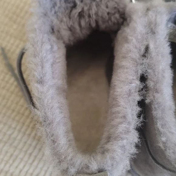 UGG Classic Femme Wedge Charcoal Lace Up Boot Size 8.5 - Picture 16 of 16